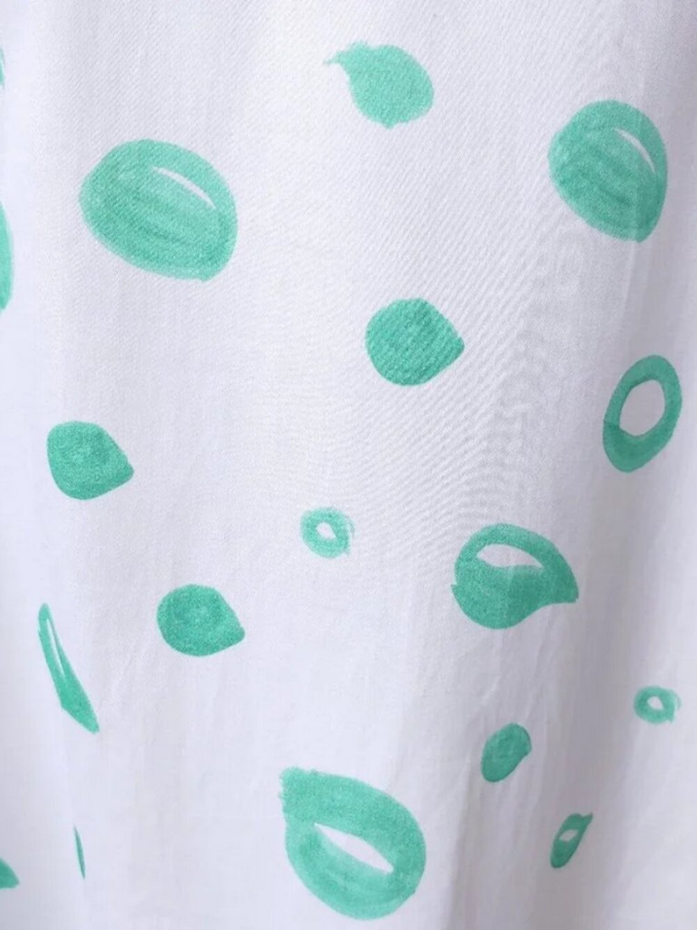 Mira Mirkati Skirt Ruffle Wrap 100% Cotton Polka Dot Midi - Picture 8 of 16